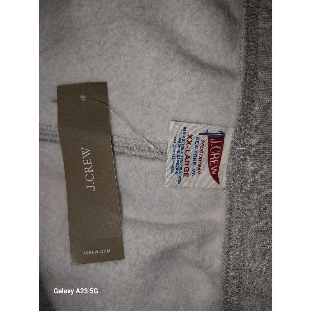 J Crew Men's XXL Gray Sweatpants NWT